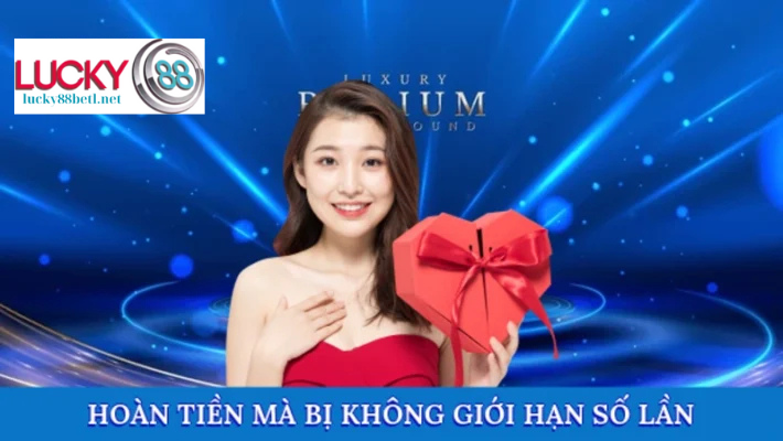 Khuyến Mãi Hoàn Cược Lucky88 Hấp Dẫn Nhất Cho Người Chơi 4 Hoàn tiền mà bị không giới hạn số lần nhận