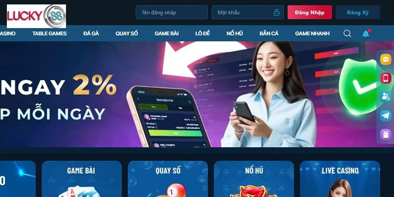 Các bước cụ thể để truy cập LUCKY88