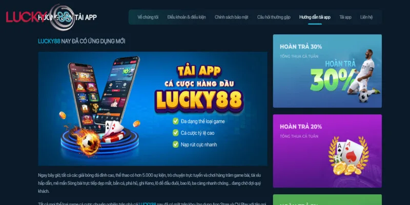 Cài đặt App LUCKY88 dễ dàng trên cả iOS và Android